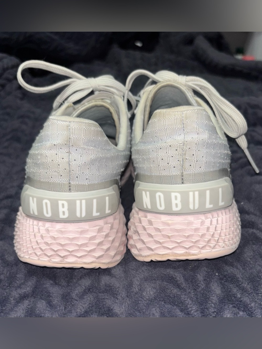 NOBULL Women's Light Gray and Pale Pink Training Shoes